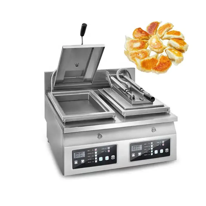 2024 Gyoza Grill Frying Pan Machine Commerical Fried Dumpling Cooking Machine