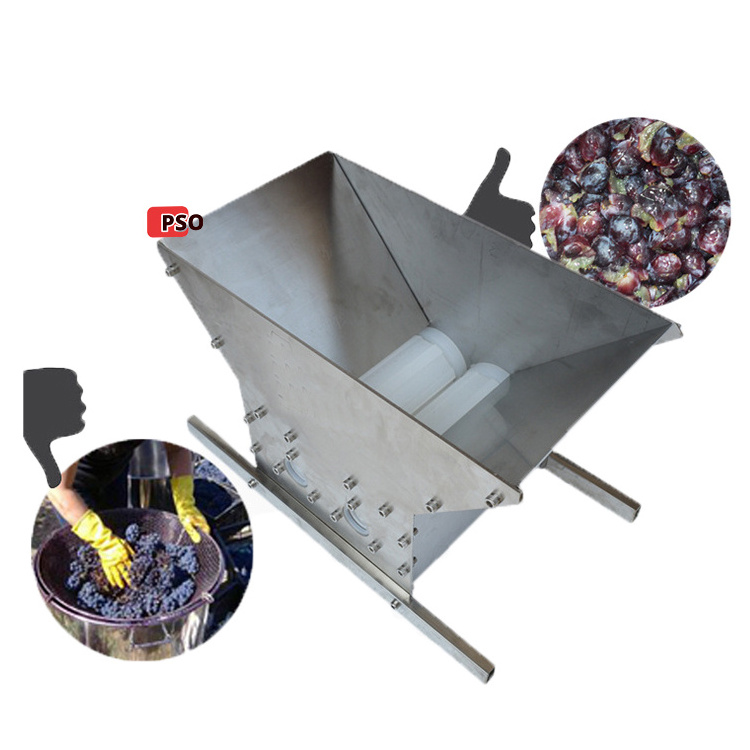 Electric Fresh Grape Destemmer Crusher Cutting And Removing Machine