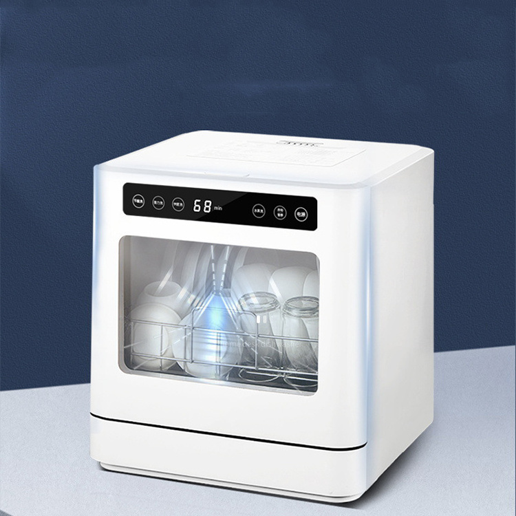 Home Countertop Kitchen Household 6L Water Consumption Machine Small Dish Washer Dishwasher Portable Mini Dishwasher