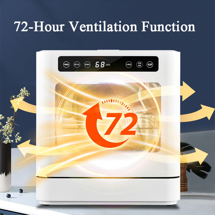 Home Countertop Kitchen Household 6L Water Consumption Machine Small Dish Washer Dishwasher Portable Mini Dishwasher