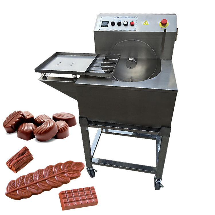 Spray Continuous Pour Cover 5Kg Mould 15Kg Mini Tempereuse A Chocolat Melt Chocolate Temper Machine