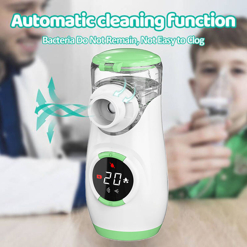 Portable Nebulizador Machine Inhaler Kit Kids Adults Asthma Household Portable digital display Ultrasonic Mesh Nebulizer