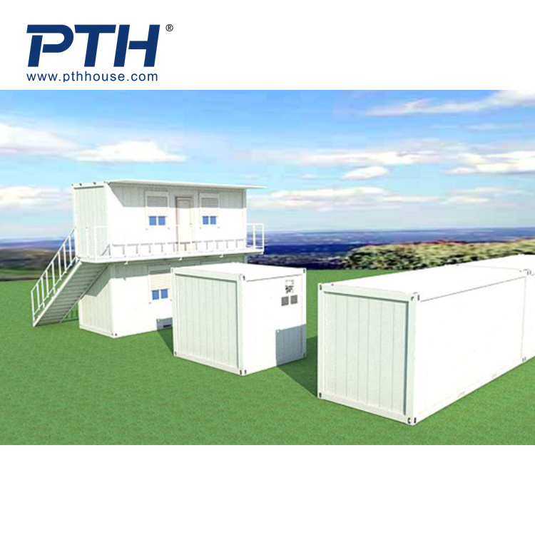 Prefab two story container buildings high quality modular apartment hotel for sale