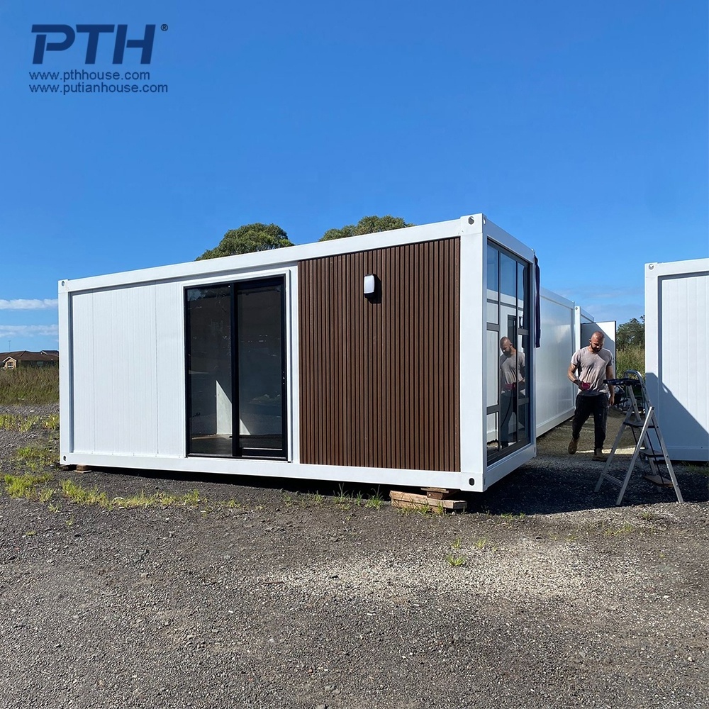 Modern luxury fast instal glass wall tiny house wooden container homes prefab houses