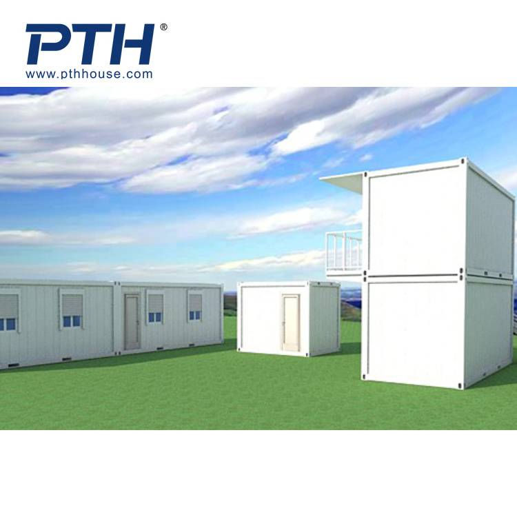 Prefab two story container buildings high quality modular apartment hotel for sale