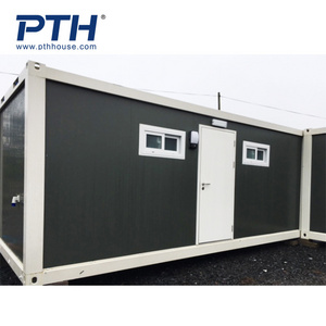 Prefab 20ft steel frame welded mobile container toilet modular houses for sale