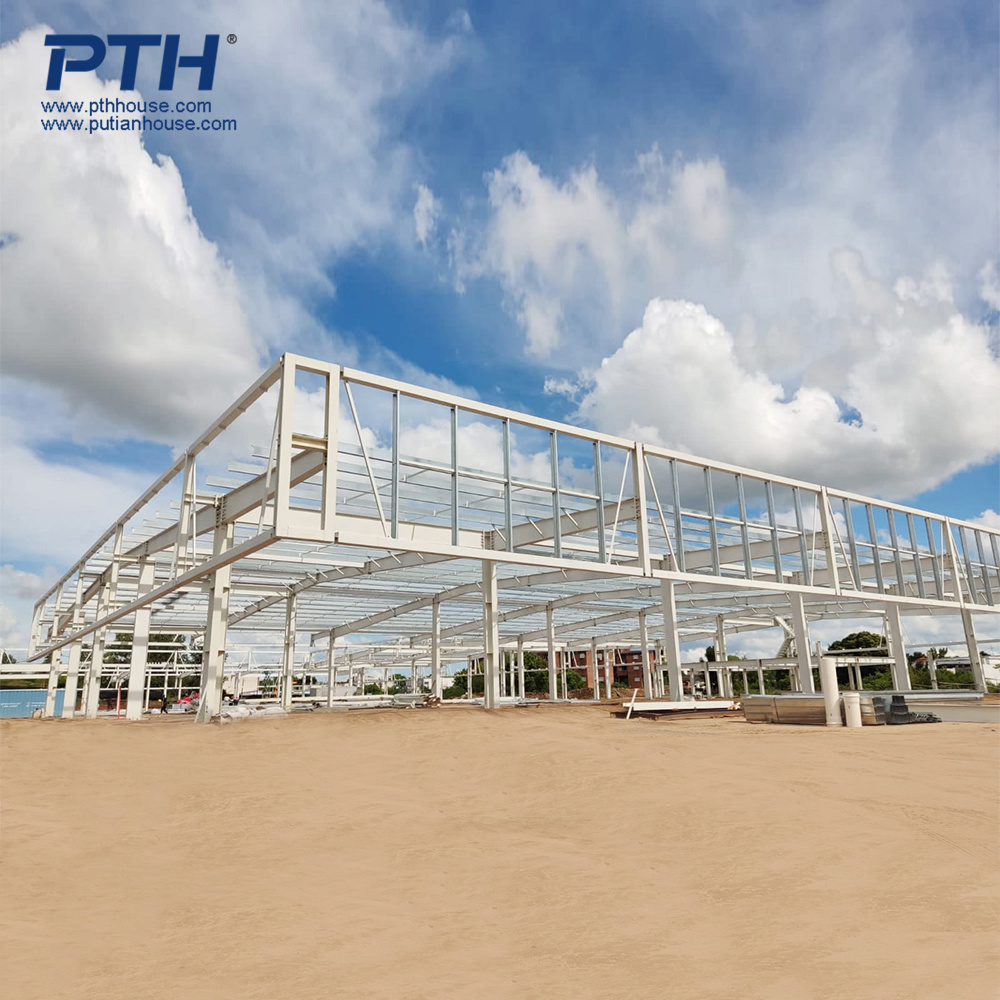 Prefab steel structure apartment building with good insulation steel structure building