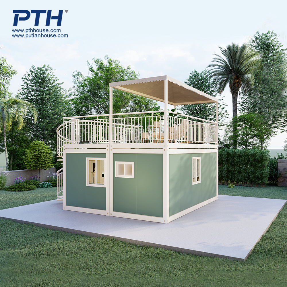 3 modules customized modular living Container house home office garden house prefab house