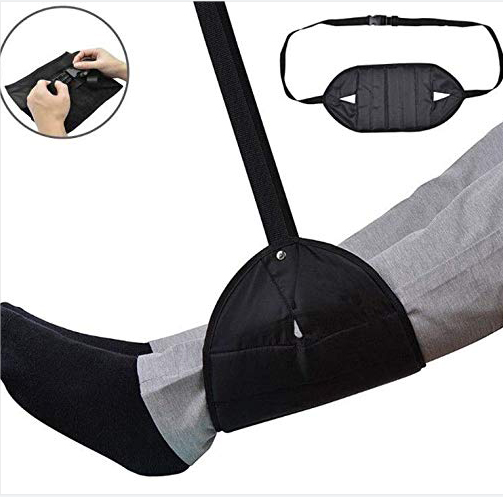 Perfect Airplane or Office Footrest to Relax Your Feet Foot Hammock