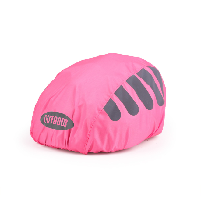 High Visibility Universal Size Bike/Bicycle Waterproof Helmet Cover with Reflective Stripes