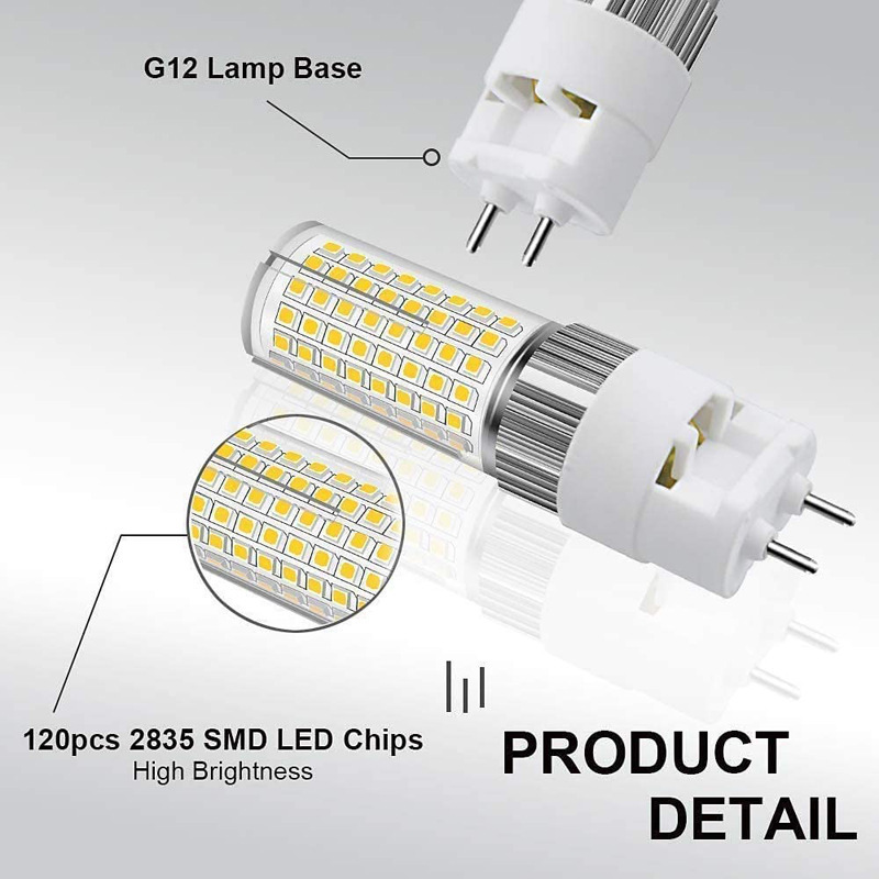 AC 100-277V internal fans 20W G12 LED Corn Light Bulbs for Shopping mall clothing / jewelry store