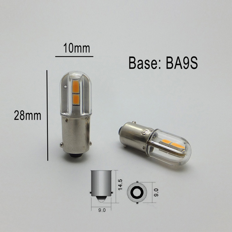 6V 12V 24V 48V 60V 110V 220V 1W E10 BA9S Small LED Indicator bulb Light Lamp