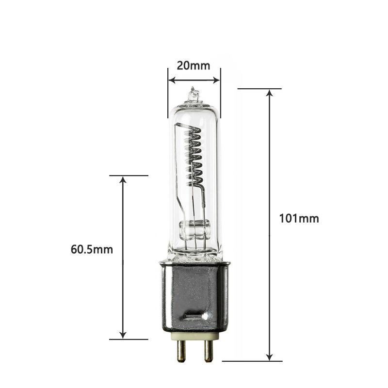 120V 1000W Tungsten Halogen Lamp Light G9.5 Infrared Heating Lamp Bulb