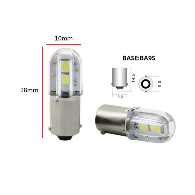 E10 BA9S 6V 12V 24V  110V 220V 1W B9 Small LED Indicator bulb Light