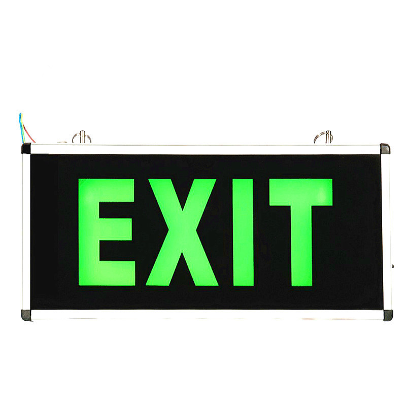 Customized Corridor staircase Safe EXIT Emergency Indicator LED Lighting Acrylic Hanging Sign Light