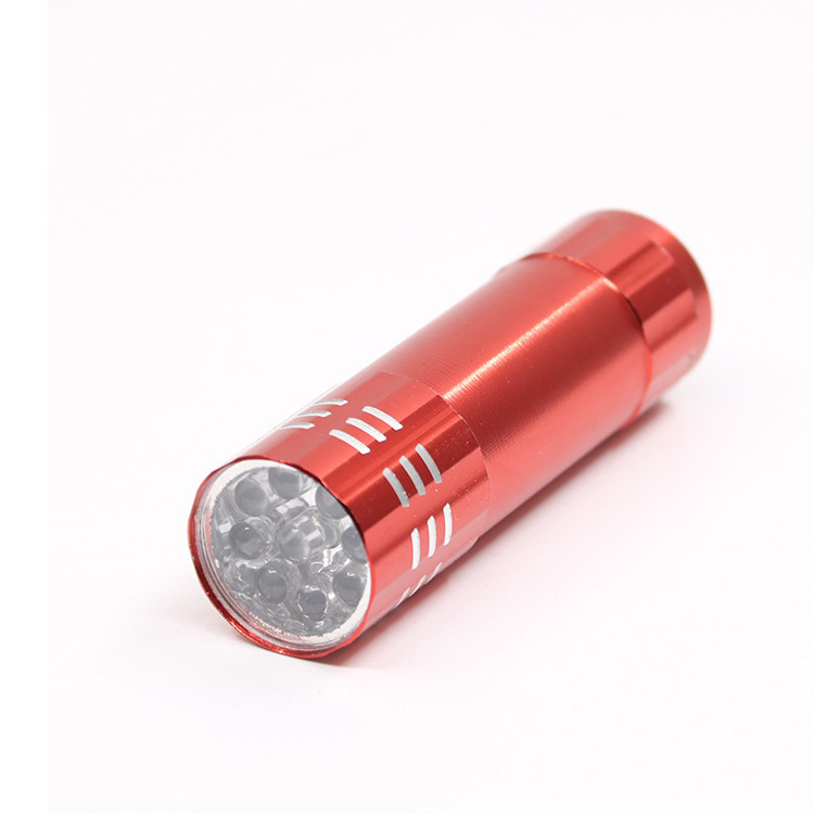 9LED UV nail enhancement UV curing lamp fluorescent agent testing identification flashlight