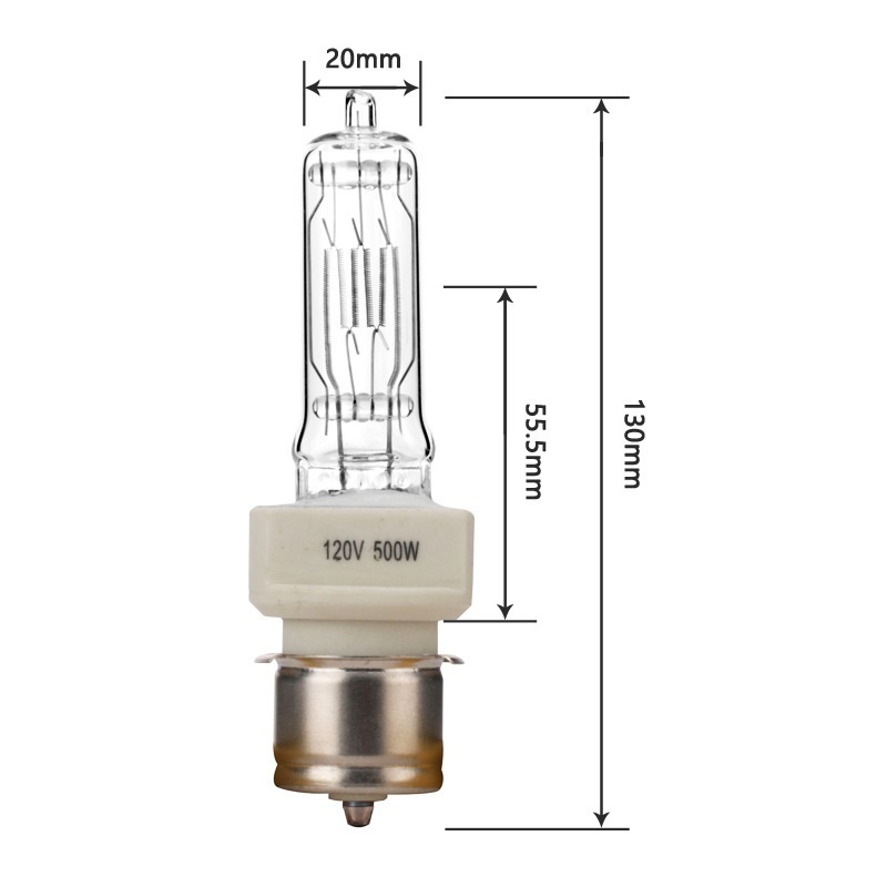 Marine navigation light bulb 120V 500W P28S stage lamp projector quartz bulb