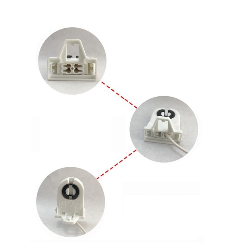 T8 fluorescent lamp holder rotating G13 old-fashioned tube light socket