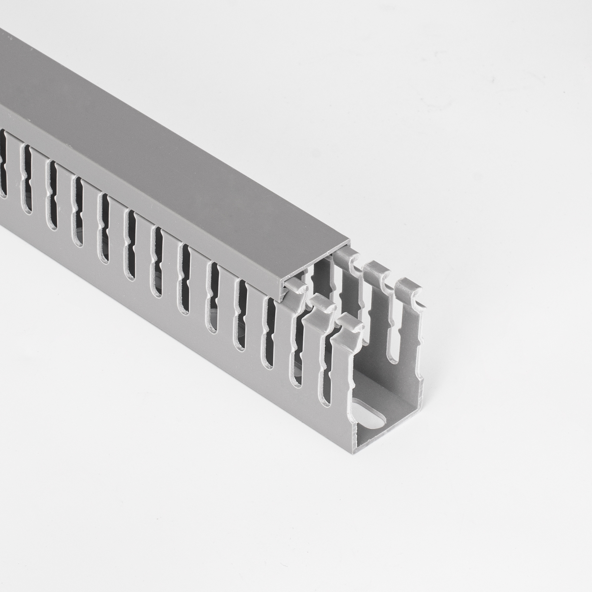 Electrical Pvc Wire Cable Slot Casing Pvc Panel Slotted Trunking 50*25 trunking pvc cable management