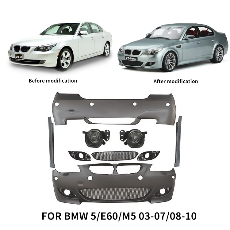 Bodykit For BMW 2003 2007 2008 2010 E60 5 Series 550I 525 535D Upgrade To M Tech Sport Kit M5 Style Body Kit