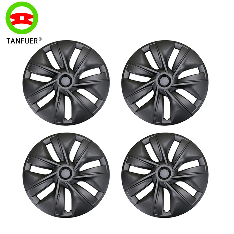 Factory auto parts 19 inch 4 pcs wheel hub rim cover for tesla model 3 y wheel hub caps