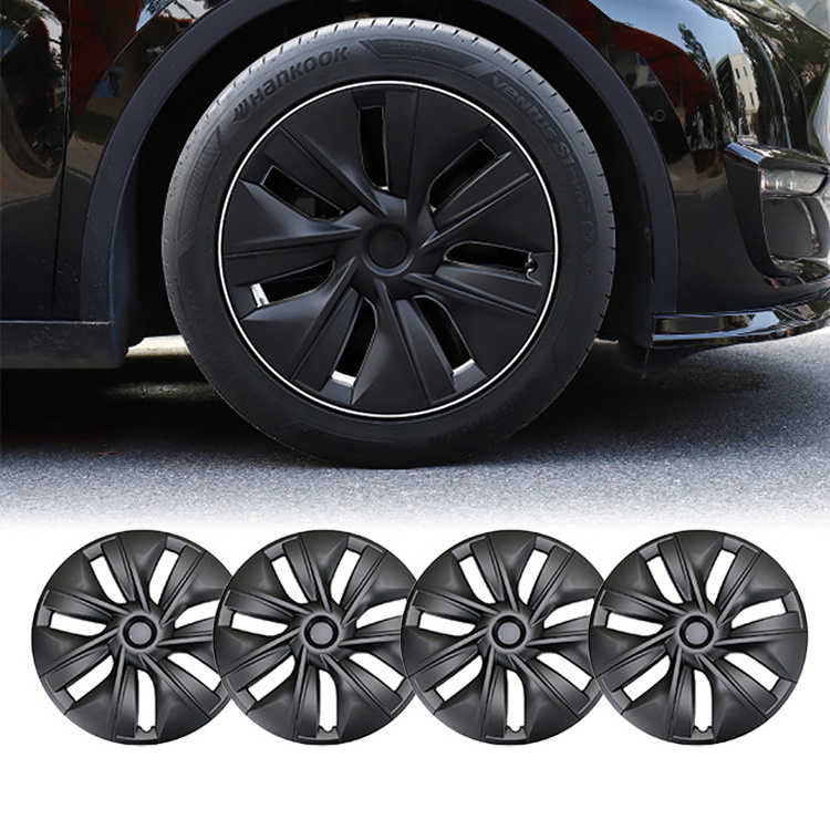 Factory auto parts 19 inch 4 pcs wheel hub rim cover for tesla model 3 y wheel hub caps