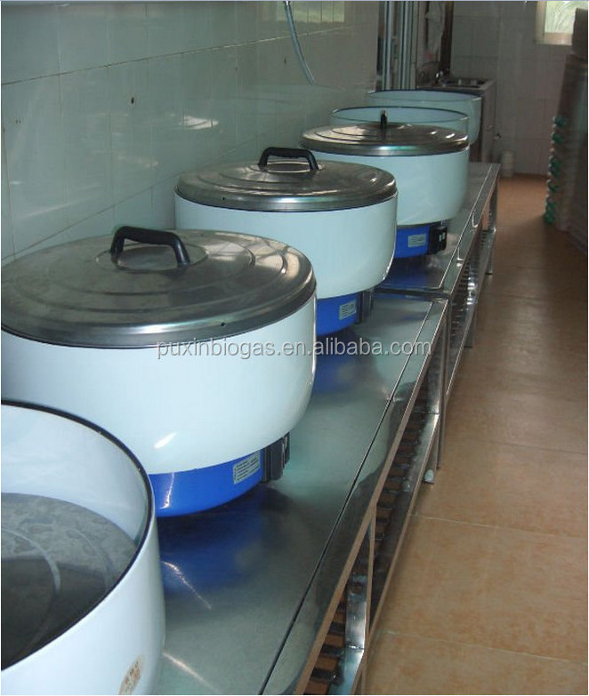 stainless steel large size biogas rice cooker 20L