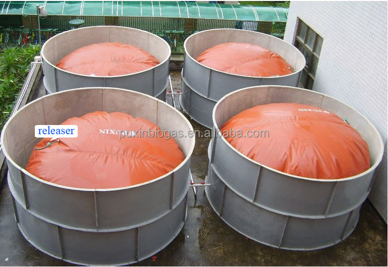 PUXIN foldable soft PVC biogas storage balloon