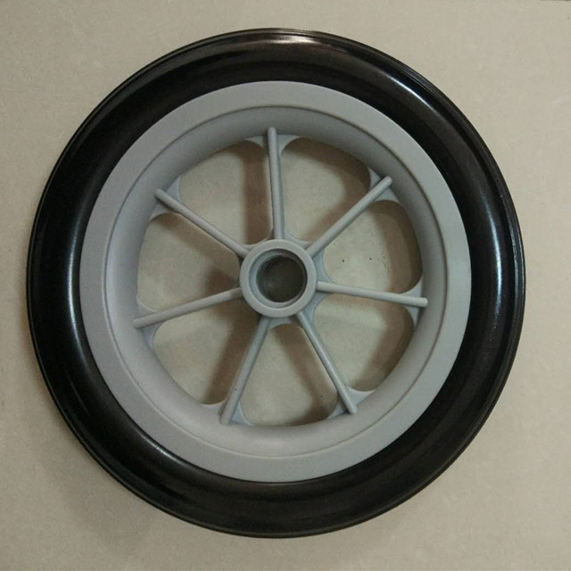 Wheelchair Wheel Polyurethane Foam Solid Flat Free Wheel