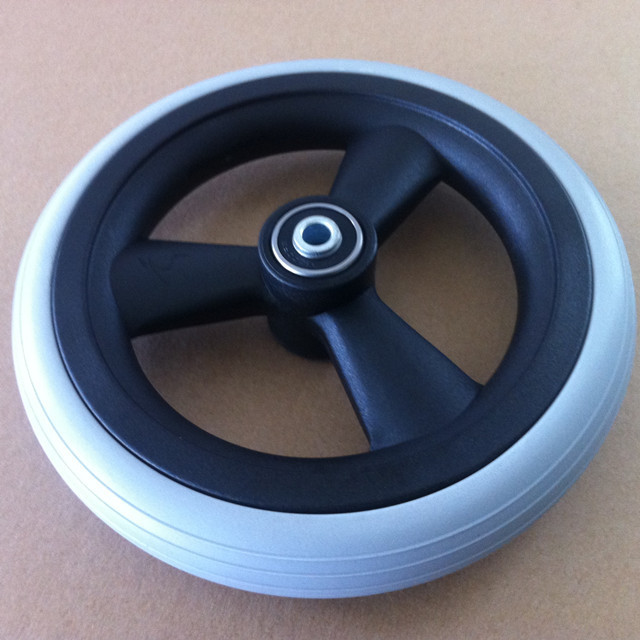 Flat Free 8 inch PU Wheel Polyurethane Foam Solid Wheel Wheelchair Wheel Polyurethane Solid Tire