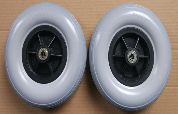 8 inch 200X50 mm Polyurethane Material Wheelchair Spare Parts Wheels for Stroller