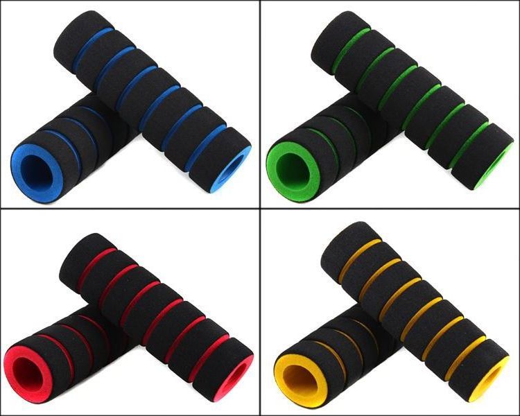 NBR bamboo type bicycle handle grips shock absorption soft cushion handle cover