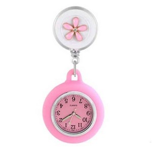 Hot Selling Medical Professionals Clip on Hanging Watch Retractable Rope Nurse Fob Watch