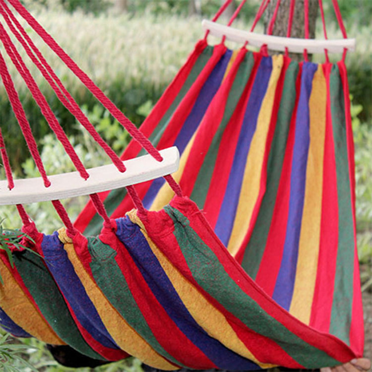 Wholesale New Portable   spring summer autumn Outdoor Camping Hammock 190*150 Anti-rollover single and double outdoor swing