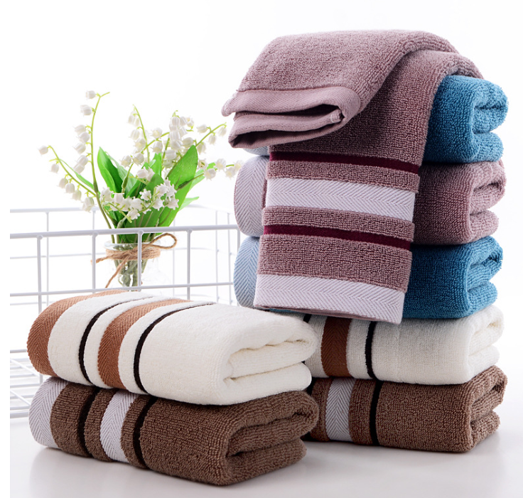 Hot  sell   Cotton Towel Set Large Thick Bath Towel Bathroom Face Shower Towels For Adults