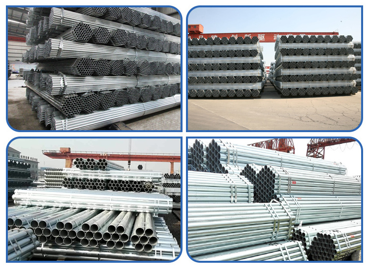 Galvanized steel pipe Scaffolding round Hot dipped gi galvan steel pipe for building ASTM pre galvanized steel pipe