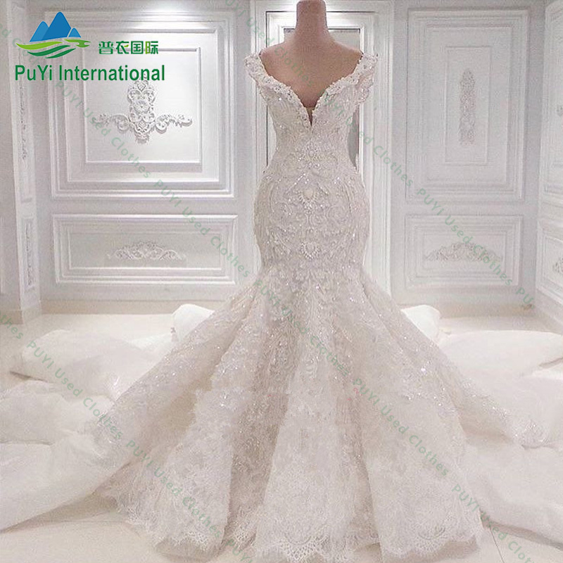 thailand fashion women white second hand wedding dresses bridal gowns wholesale used clothing dress bales second hand clothing