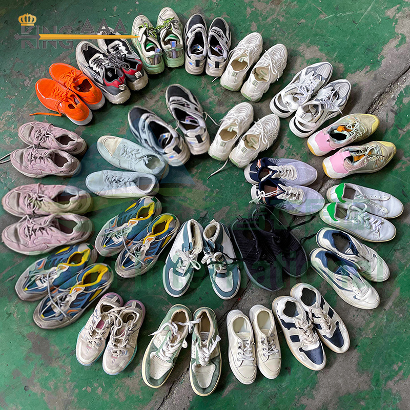 KINGAAA second hand running men sports shoes old original imported branded thrift bulk bale basketball used shoes in bales mixed