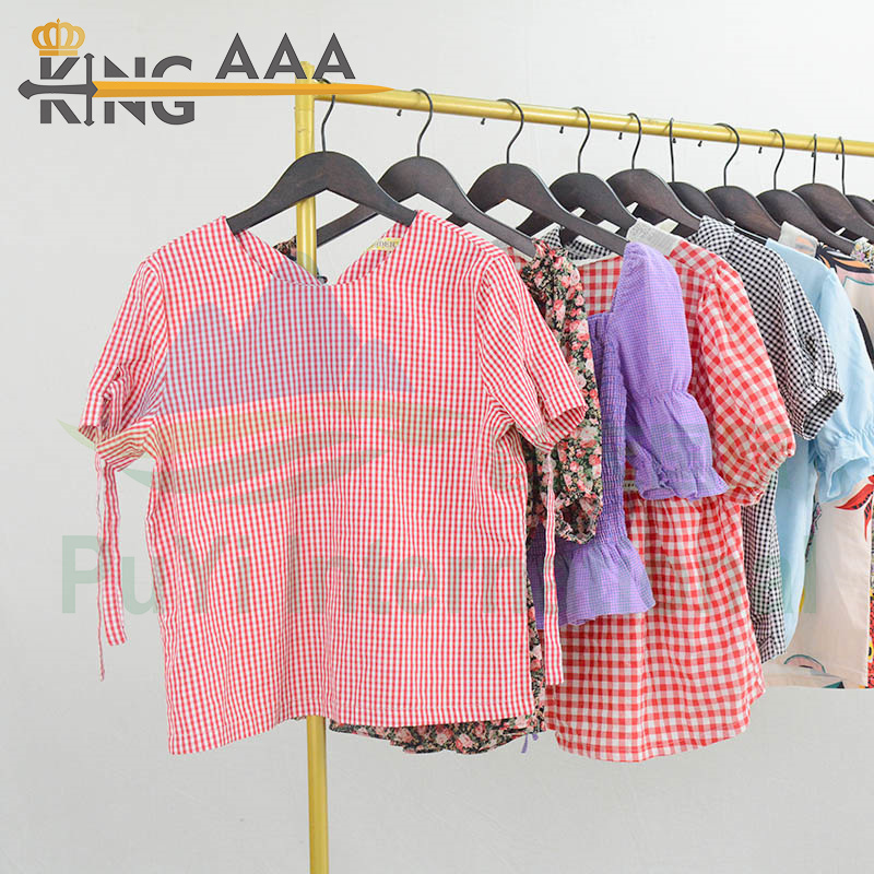 KINGAAA summer wholesale ropa casual women ropa mujer crop top second hand clothes bales from uk 45kg-50kg ukay ukay bales