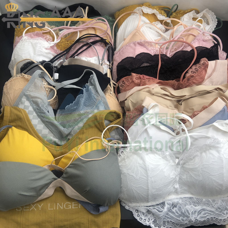 KINGAAA wholesale ladies women used bra bras and panties bale bales uk korea used clothes used clothing for sale