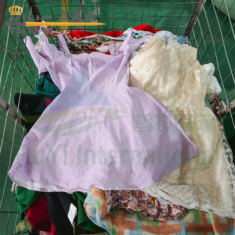 KINGAAA summer dress bulk dress bale used clothes ropa usada second hand clothes kg 50kg bales of mixed used clothing