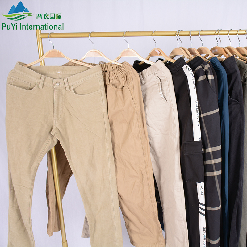 second hand clothes thick cotton pants male female lot used clothing imported for sale in East Africa