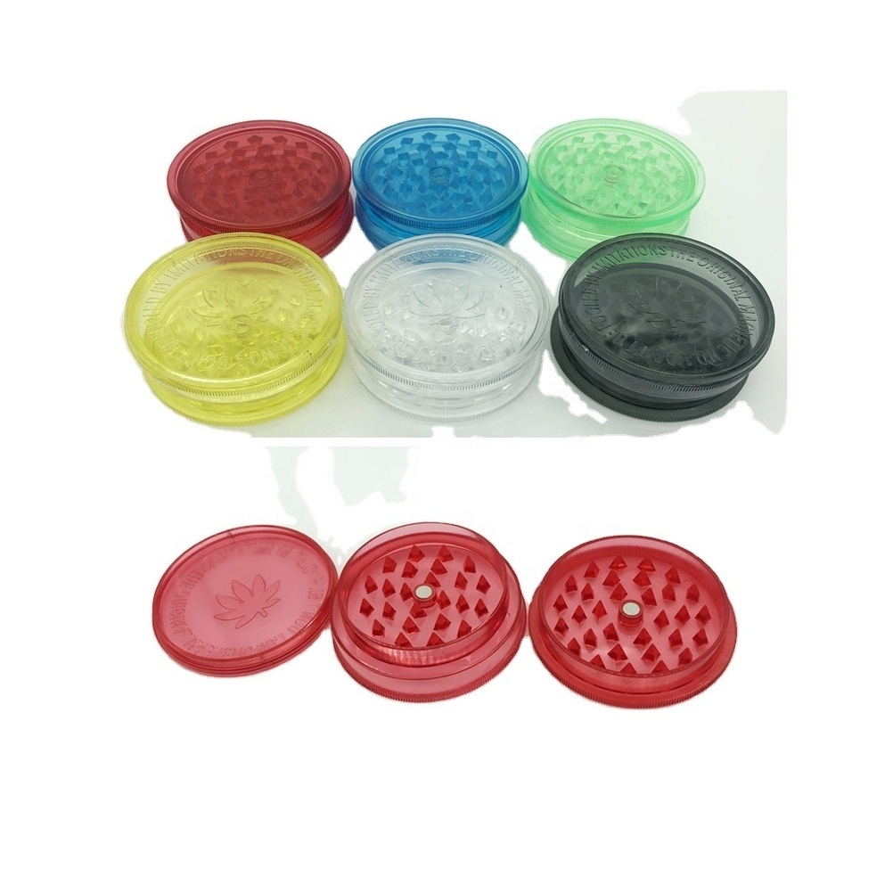 Wholesale Easy To Use 3 layer plastic tobacco herb grinder