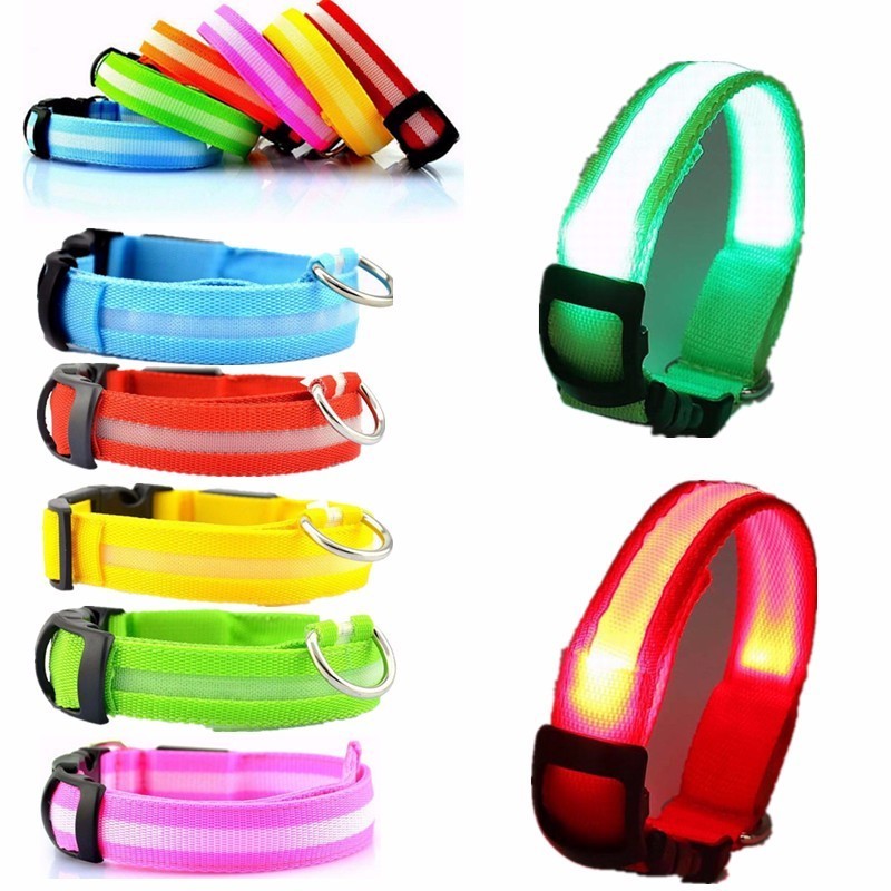 Best Seller Rechargeable LED Dog Collar for Dog Walking at Night Manufacturer Wholesale Eco Nylon Flashlight Collar Leash Set