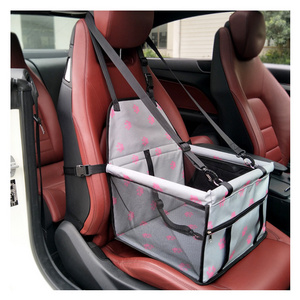 Factory Waterproof Portable Folding Safety Travel Carrier Small Pet Dog Cat Booster Basket Car Seat