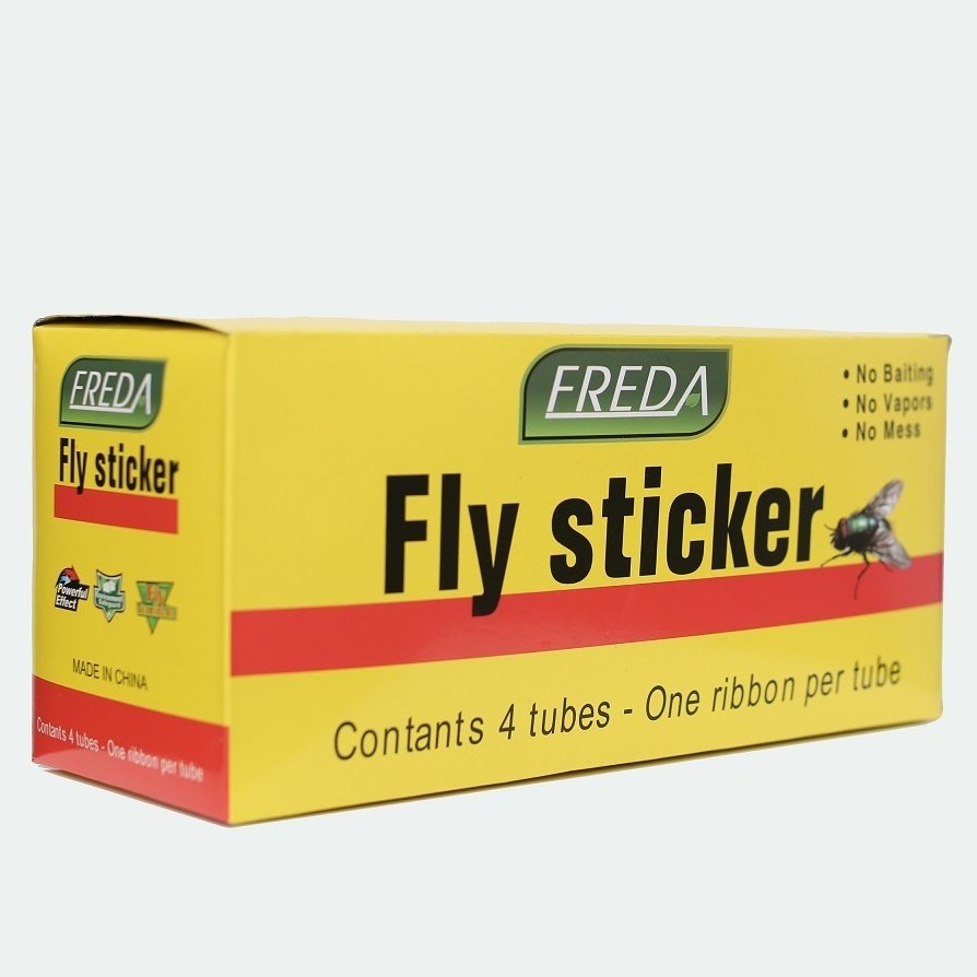 Hot sale FREDA With 4 Rolls Sticky Catcher  Flies Paper Flying Glue Trap Ribbon Fly