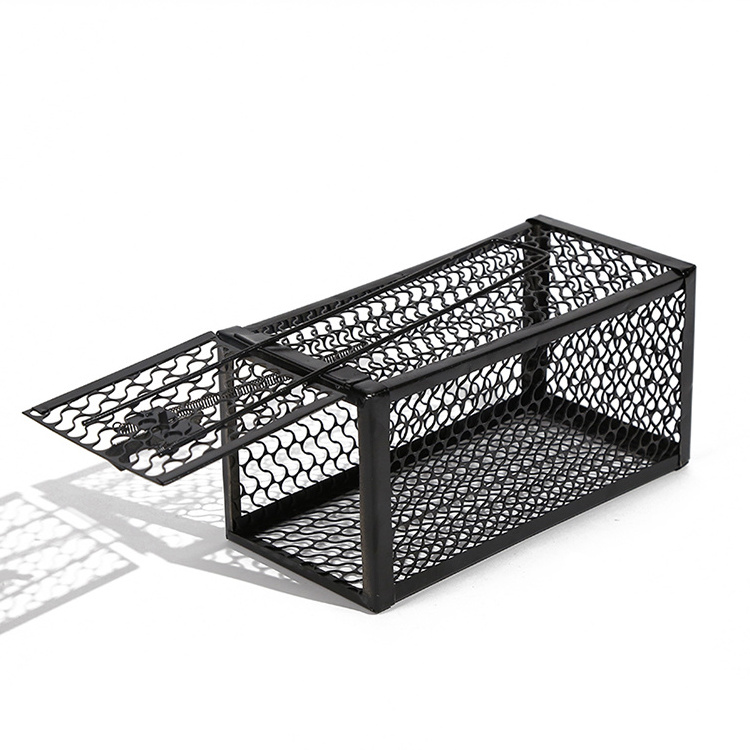 Latest arrival black iron mouse cage durable humane live rats trap cage