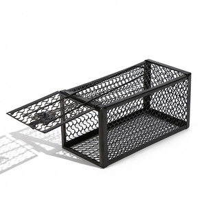 Latest arrival black iron mouse cage durable humane live rats trap cage