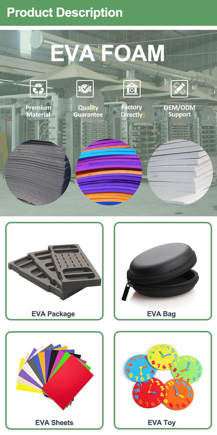 Custom Colorful Eva Foam 1mm 2mm 3mm 4mm 5mm Eco Soft eva Foam Manufacturers