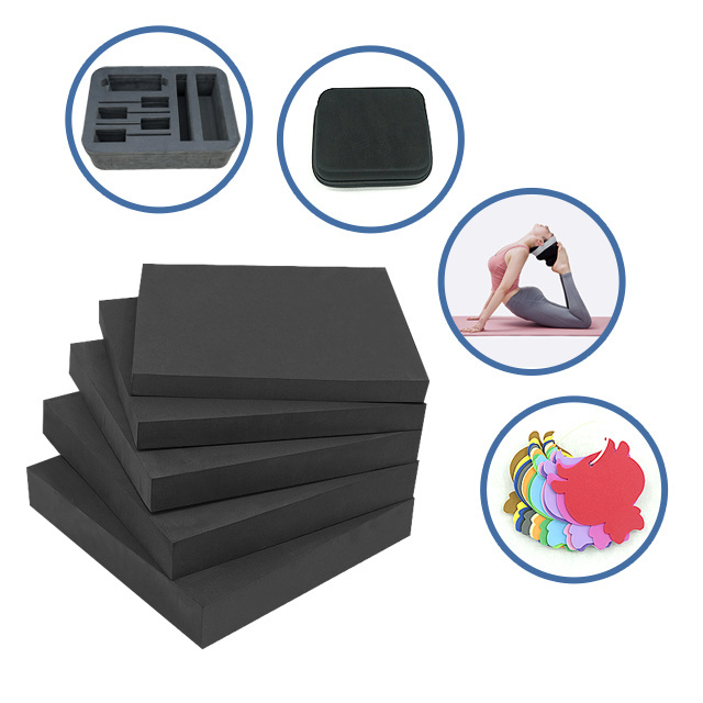 Eu safety standard black eva Foam factory can be customized to cut high density sheets of color and size eva foam